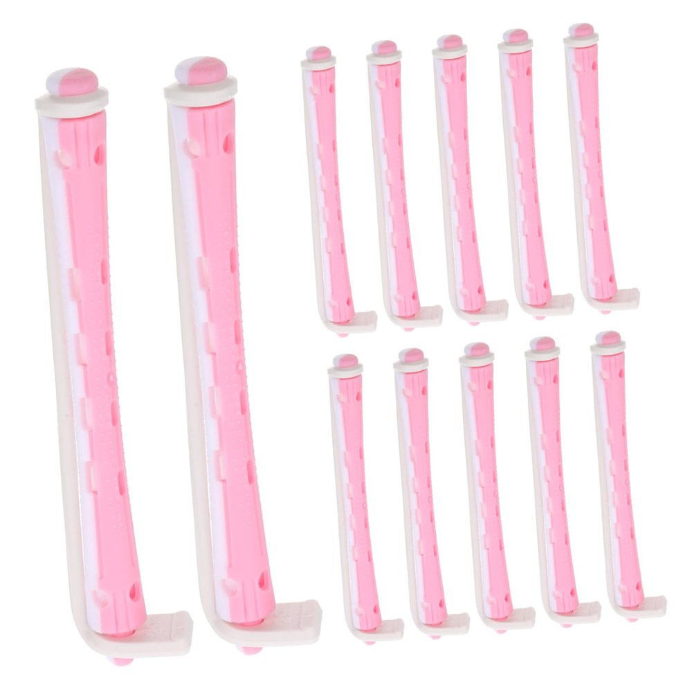DEARMAMY 12pcs Durable Hair Perm Rods for Women Versatile Curling Tools for Long Hair Non Deforming Styling Rollers Curling for Salon Home Use