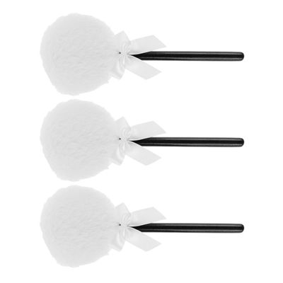FOMIYES 3pcs Lollipop Makeup Puff Soft Powder with Handle for Loose Powder Application Reusable Cosmetic Tool for Use