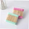 HONMEET 1000pcs Disposable Double Head Cotton Swabs Spiral Multi-use Cleaning Tools Random view 4