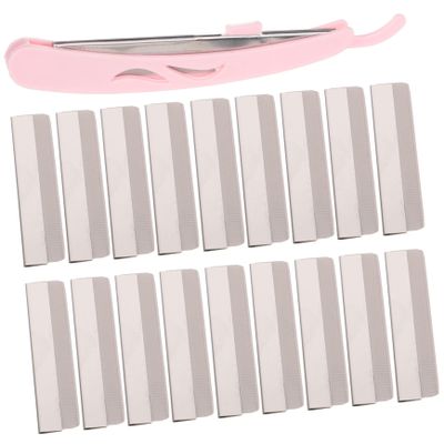 GALPADA 101pcs Eyebrow Trimmer Kit Stainless Steel Eyebrow Razors Facial Hair Remover Safe for Beginners Portable Makeup Tool for Women