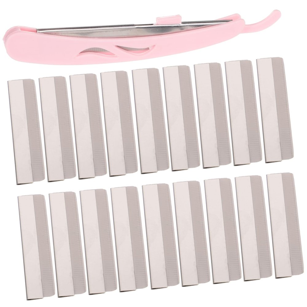 GALPADA 101pcs Eyebrow Trimmer Kit Stainless Steel Eyebrow Razors Facial Hair Remover Safe for Beginners Portable Makeup Tool for Women