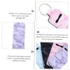 DEARMAMY 4pcs Portable Lipstick Holder Keychain Creative Lip Balm Case for Compact Design for Makeup The Go view 2