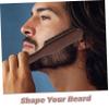 BIUDECO Beard Hair Sponge and Comb Set Wooden Hair Brush Men's Grooming Tool for Travel and Home Use view 3