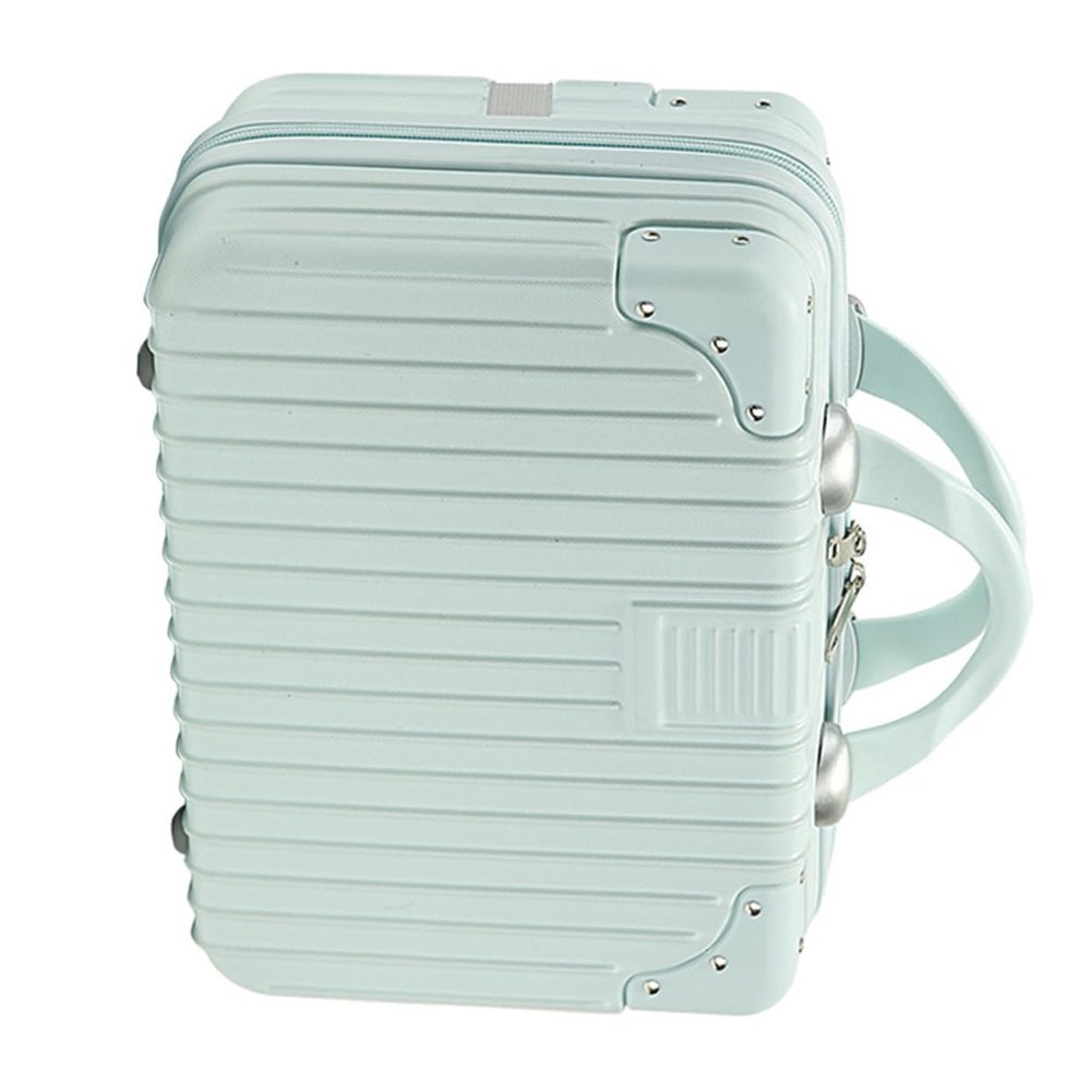 COHEALI Portable Makeup Suitcase Box Capacity Cosmetic Organizer Material for Travel Home Use Simple Design for Easy Storage