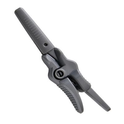 Vaguelly Round Grooming Scissors for Eyebrows and Beard Trimming and Design for Men and Women Portable Facial Hair Cutting Tool Gray
