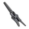 Vaguelly Round Grooming Scissors for Eyebrows and Beard Trimming and Design for Men and Women Portable Facial Hair Cutting Tool Gray view 1