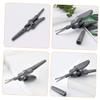 Vaguelly Round Grooming Scissors for Eyebrows and Beard Trimming and Design for Men and Women Portable Facial Hair Cutting Tool Gray view 2
