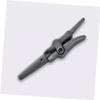 Vaguelly Round Grooming Scissors for Eyebrows and Beard Trimming and Design for Men and Women Portable Facial Hair Cutting Tool Gray view 4