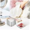 ERINGOGO 6pcs Stackable Makeup Organizers Empty Eyeshadow Palette Makeup Storage Organizer Square Eyeshadow Holder view 4