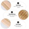 ERINGOGO 4pcs Professional Nail Art Tools Sided Pedicure Hand Brush Wooden Manicure Brush Eco-friendly Scrubbing for Nail Techs Dead Skin Removal view 3