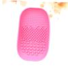 Ipetboom Silicone Makeup Brush Scrubber Cleaning Pad for Makeup Brushes Easy to Use Store Clean Random Color view 3