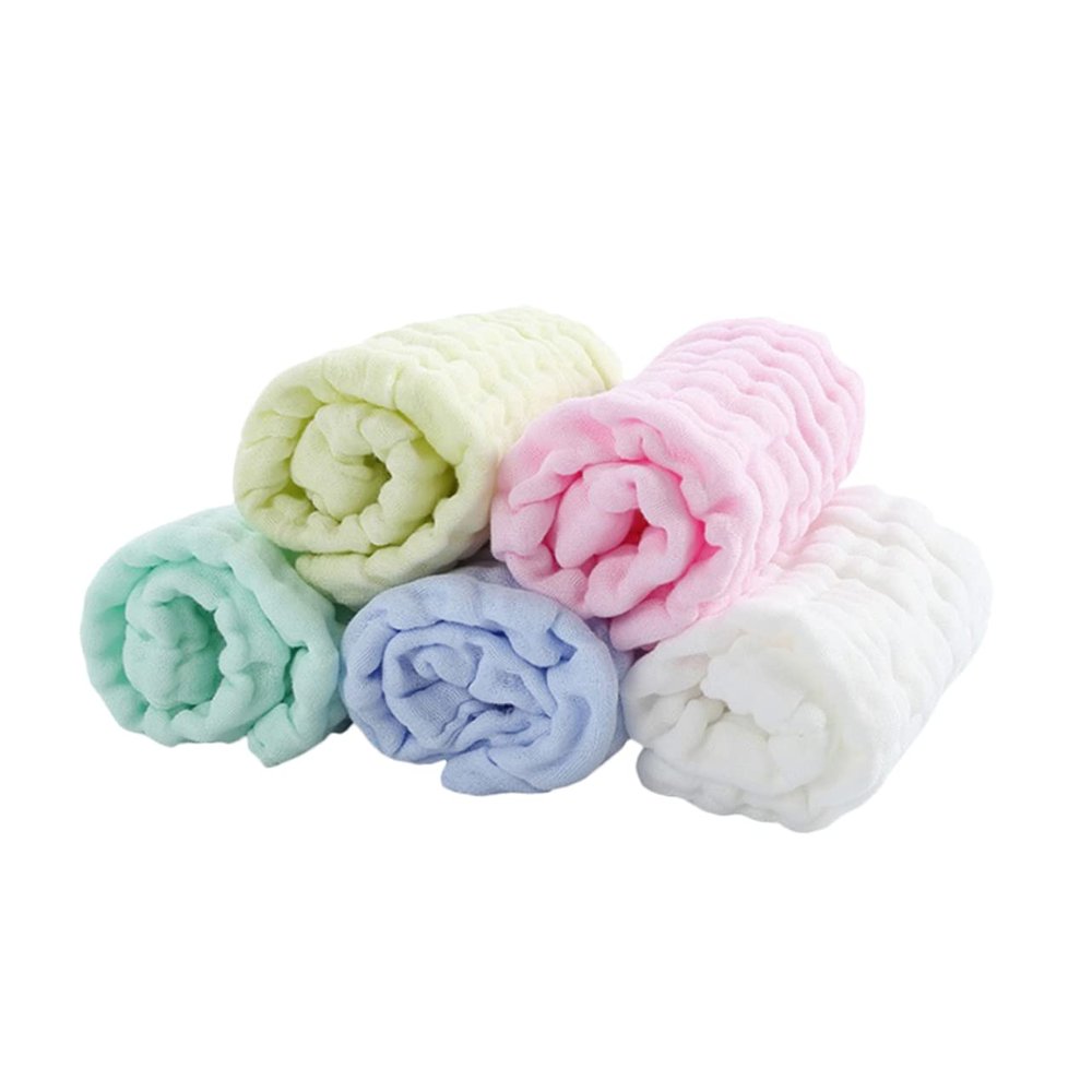 BESPORTBLE 5pcs Bulk Hand Towels for Newborns Cotton Muslin Facial Towels Soft for Toddlers Boy Girl Boys and Girls