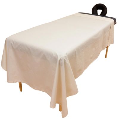 10 Pack - Arcadia Organic Percale Massage Table Sheet Set - 3-Piece Set with Flat Sheet, Fitted Sheet and Face Cradle Cover. 100% Organic Cotton Gentle, Chemical-Free and Eco-Friendly Organic Cotton
