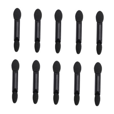 ADOCARN Oval Shape Makeup Applicator 10pcs Disposable Eyeshadow Brush Sponge Tips for Travel Daily Use
