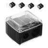 Healeved 5pcs Dual Makeup Pencil Sharpener Portable Eyeliner Lip Liner Sharpener for Quick Efficient Sharpening Compact Design for Eyebrow Lip Pencils Versatile Cosmetic Tool view 1