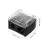 Healeved 5pcs Dual Makeup Pencil Sharpener Portable Eyeliner Lip Liner Sharpener for Quick Efficient Sharpening Compact Design for Eyebrow Lip Pencils Versatile Cosmetic Tool view 2