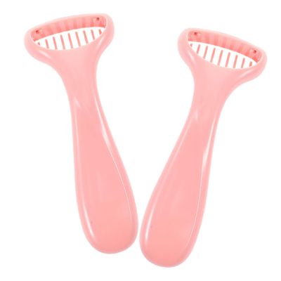 FOYTOKI 2pcs Facial Hair Shaver for Women Painless Hair Removal Knife Compact Trimmer for Bikini Line Legs Underarms Portable Design