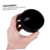 ERINGOGO Stainless Steel Shaving Bowl Double-layer Design for Comfortable Grip Non-slip Outer Layer for Men's Shaving Accessories and Easy to Clean Black view 3