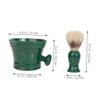 DEARMAMY Razor Cleaning Bowl Soup Cup for Shaving Barber Shaving Bowl Brush for Razor Barber Cleaning Handle view 2