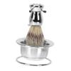 CALLARON 1 Set Beard Brush Set Foam Shaving Accessories Men For Men Shaver Soap Brush Shave Brush Bubble Bowl Men Bathroom Accessory Beard Brush for Men Storage Rack Silver Stainless Steel view 1