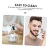 CALLARON 1 Set Beard Brush Set Foam Shaving Accessories Men For Men Shaver Soap Brush Shave Brush Bubble Bowl Men Bathroom Accessory Beard Brush for Men Storage Rack Silver Stainless Steel view 2