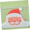 Angoily 10pcs Portable Storage Bags Santa Claus Pattern Design for Organization Reusable view 2