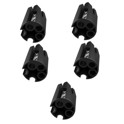 DEARMAMY 5pcs Eyebrow Pencil Sharpener Tool for Women Compact Cosmetic Sharpener for Precise Makeup Application Lightweight Design Accessory for