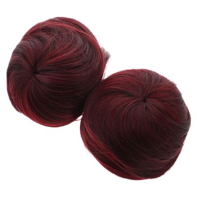 FOMIYES 2pcs Clip Bun Hair Pieces for Women Lightweight and Easy to Use Fake Hair Extensions for Stylish Updo for Weddings Travel and Daily Wear