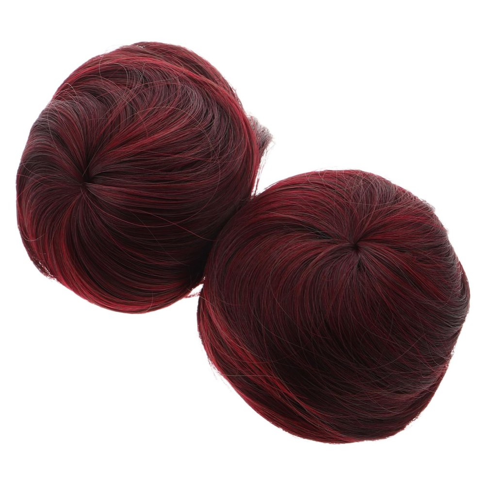FOMIYES 2pcs Clip Bun Hair Pieces for Women Lightweight and Easy to Use Fake Hair Extensions for Stylish Updo for Weddings Travel and Daily Wear
