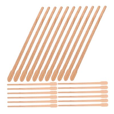 DEARMAMY 300 Pcs Wooden Wax Sticks for Hair Removal Nose Wax Applicator Eyebrow Waxing Kit 6 Inch for Eyebrow and Nose Waxing Suitable for Boys and Girls and Adults