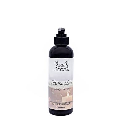 BELLA LIZ Body Wash 8oz Hydrating Cleanser for Sensitive & Dry Skin, Nourishing Shower Gel with Soothing Formula for Soft, Smooth Skin Care (Bella Love)