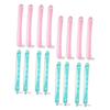 PACKOVE 24pcs Flexible Perm Rods for Safe Curling Multi-style Curling Tools for Hair Home Use for Natural Curls and Waves Travel-friendly Design view 1