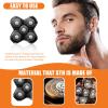 Universal Magnetic 5 Blades Compatibility for MANSCAPED Replacement Blade Pad - Five Stainless Steel Rotary Pivoting Blades for Smooth Shave, Magnetic Attachment for Men's Head Shaver(1-Pack) view 4