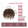 hair bun, Elastic Messy Bun for Women,Curly Synthetic Ponytail Hairpiece(Brown) view 3