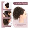 hair bun, Elastic Messy Bun for Women,Curly Synthetic Ponytail Hairpiece(Brown) view 4