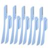 PartyKindom 10pcs Professional Fodable Eyebrow Razor Portable Facial Hair Trimmer for Women Stainless Steel Pain Hair Removal view 1