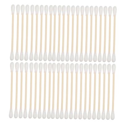 ABOOFAN Soft Cotton Swabs 100 Pack for Ear Makeup Electronics Cleaning Double-Ended Design