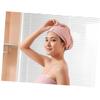 Beaupretty 1pc Pure Bath Towel Hair Drying Cap Fast Drying Microfiber Hair Towel Wrap for Home Hotel view 4
