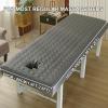 Gray,70x190cm/2.2x6.2ft,Massage Bed Sheets with Face Hole Lash Bed Cover,Elastic Massage Bed Cover Beauty Salons SPA Massage Table Sheets Breathable Massage Fitted Sheet view 4