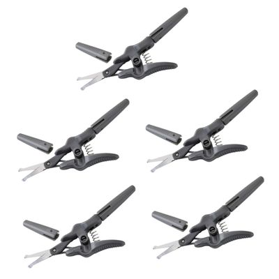 SOESFOUFU 5pcs Stylish Eyebrow Scissors for Women Nose Hair Trimmer Grooming Scissors Set Precision Cutting Stainless Steel Compact Size
