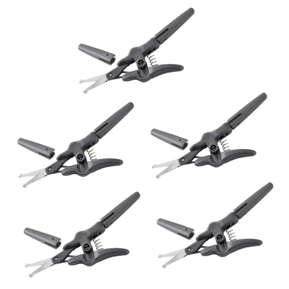 SOESFOUFU 5pcs Stylish Eyebrow Scissors for Women Nose Hair Trimmer Grooming Scissors Set Precision Cutting Stainless Steel Compact Size