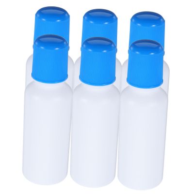 6 Pack 100ml Plastic Reagent Bottles with Non-woven Applicator Xmas