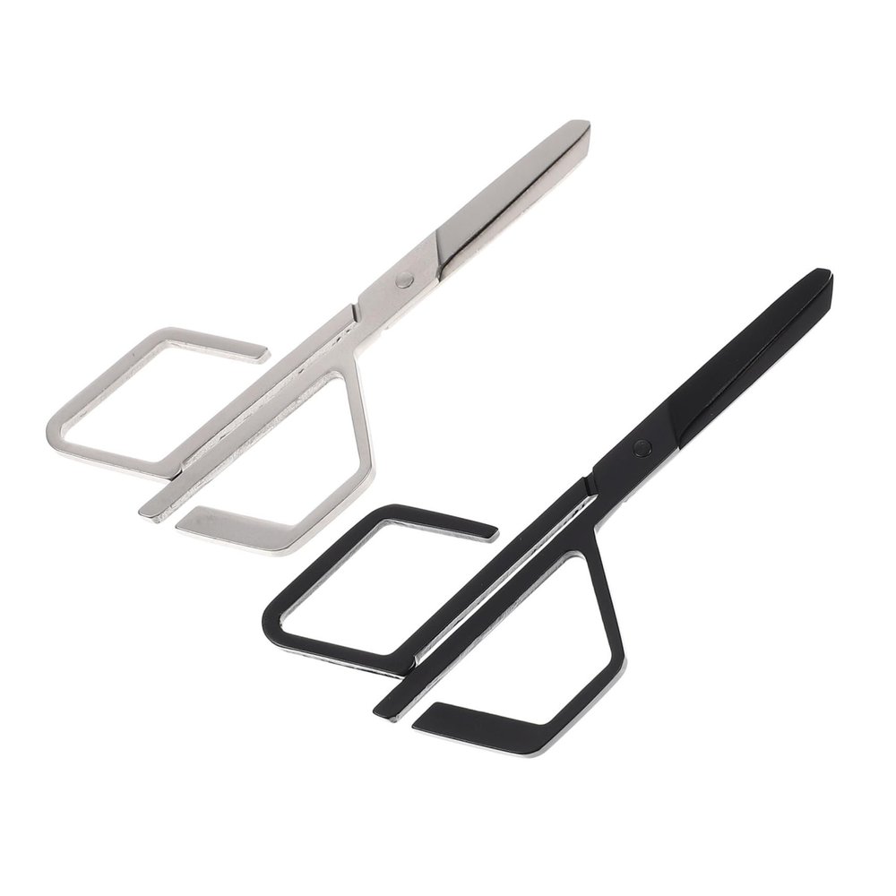 LIFKOME 2pcs Stainless Steel Nose Hair Scissors and Eyebrow Trimming Tools for Men and Women Multi-functional Grooming Scissors for Facial and Precise Cutting for Daily Use
