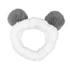 Vaguelly Women's Panda Ear Headband Elastic Hair Wrap for Makeup Sports view 1