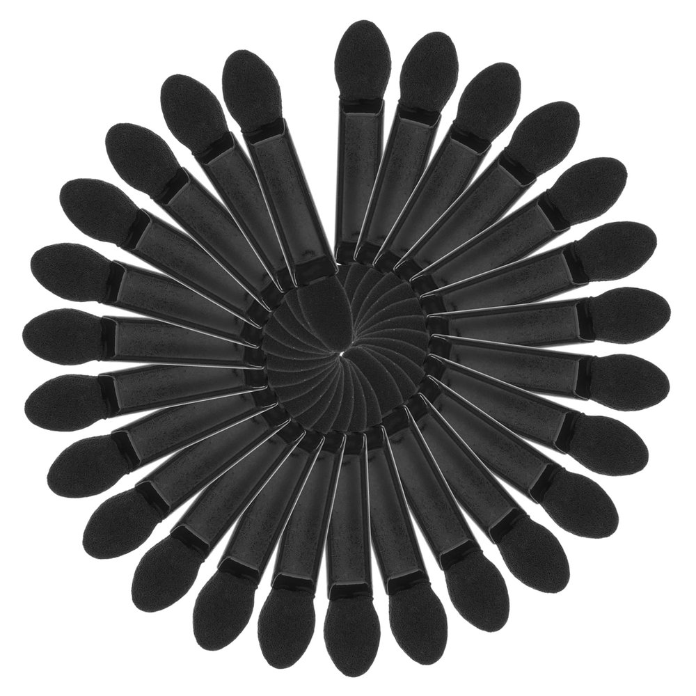 Ipetboom 100pcs Double-headed Makeup Brush Kit Brush Eyeshadow Applicator Tool for Women Sponge Material Lightweight for Travel Daily Use Party