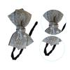 CALLARON Rhinestone Bowknot Bun Maker for Women 1 Piece Adjustable Hair Styling Tool Lightweight Hair Bun Shaper for Easy Updos and Chignons view 2
