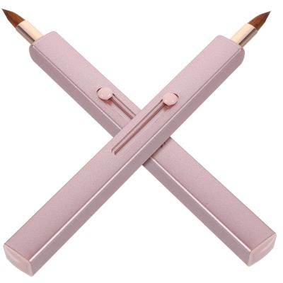 BELLIFFY 2pcs Lip Brush for Precision Lipstick and Gloss Application Portable Makeup Tool Cap for Travel and Everyday Use Compact Design Stylish
