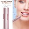 BELLIFFY 2pcs Lip Brush for Precision Lipstick and Gloss Application Portable Makeup Tool Cap for Travel and Everyday Use Compact Design Stylish view 2