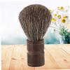 SAFIGLE 1pc Natural Wooden Handle Beard Brush Boar Bristles for Gentle Facial Care and Wet Shaving Grooming Tool for Men Beards and view 3