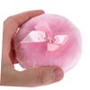 Beatifufu Extra Large Makeup Puff Glass Container Soft Velour Powder Applicator for Women for Foundation Blending Washable and Design view 4